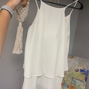 white tank top